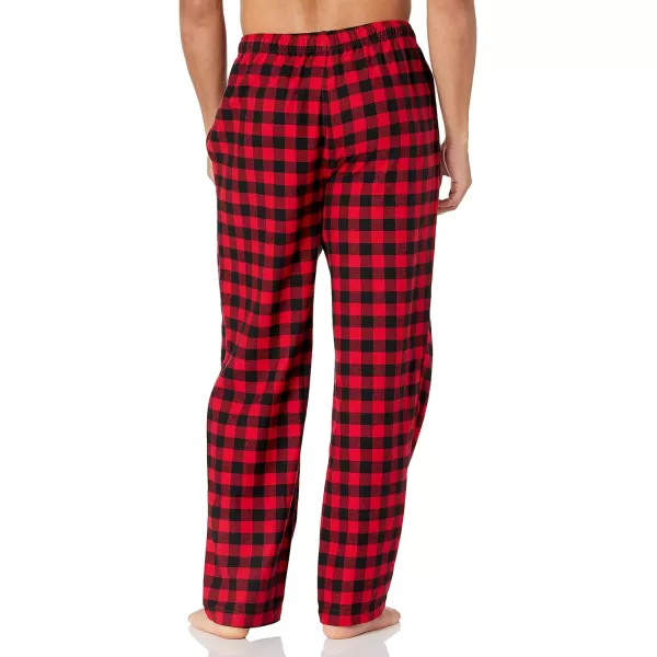 Amazon Essentials Mens Flannel Pajama Pant Available in Big amp TallRed Buffalo Plaid