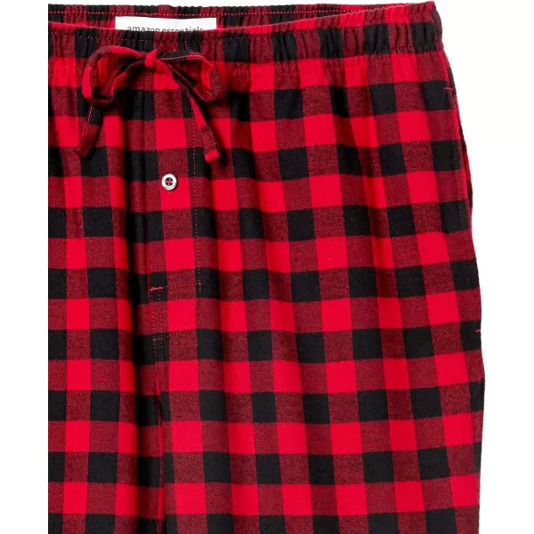 Amazon Essentials Mens Flannel Pajama Pant Available in Big amp TallRed Buffalo Plaid