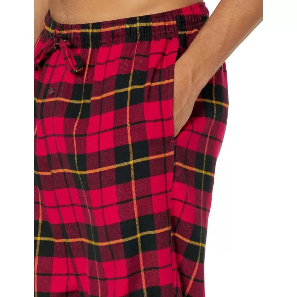 Amazon Essentials Mens Flannel Pajama Pant Available in Big amp TallRed Plaid