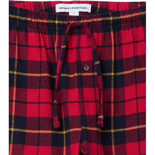 Amazon Essentials Mens Flannel Pajama Pant Available in Big amp TallRed Plaid