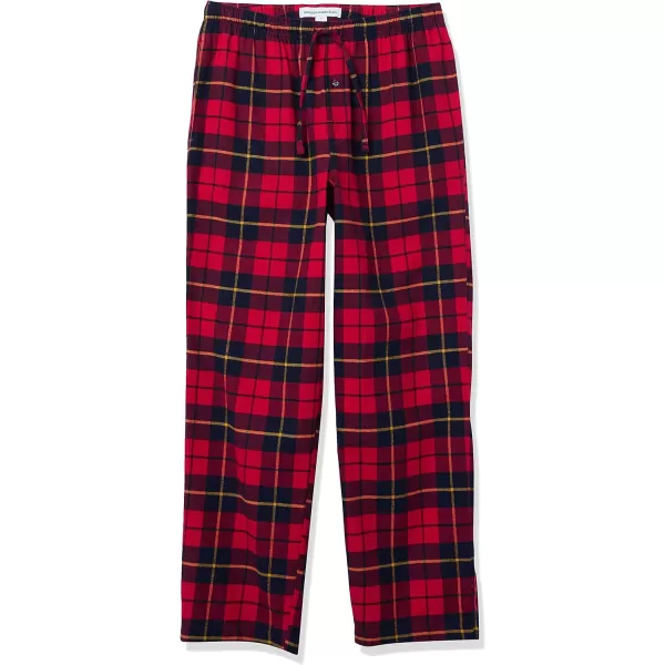 Amazon Essentials Mens Flannel Pajama Pant Available in Big amp TallRed Plaid