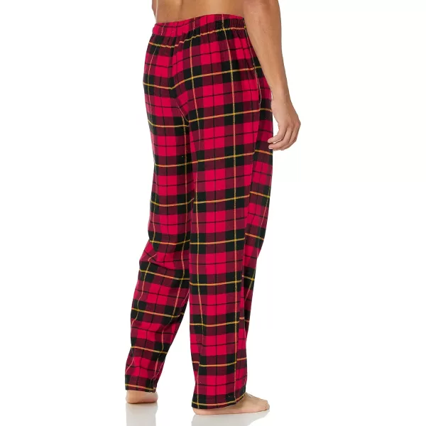 Amazon Essentials Mens Flannel Pajama Pant Available in Big amp TallRed Plaid