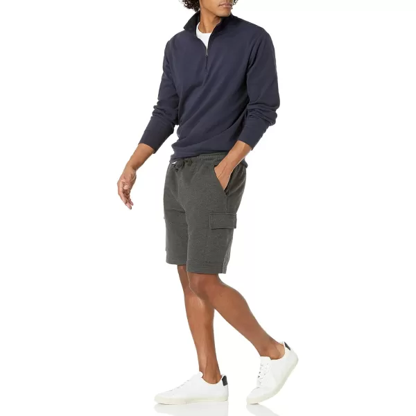 Amazon Essentials Mens Fleece Cargo ShortCharcoal Heather