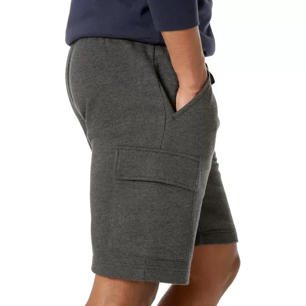 Amazon Essentials Mens Fleece Cargo ShortCharcoal Heather