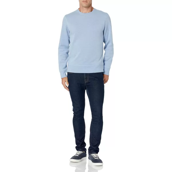 Amazon Essentials Mens Fleece Crewneck Sweatshirt Available in Big amp TallLight Blue Heather