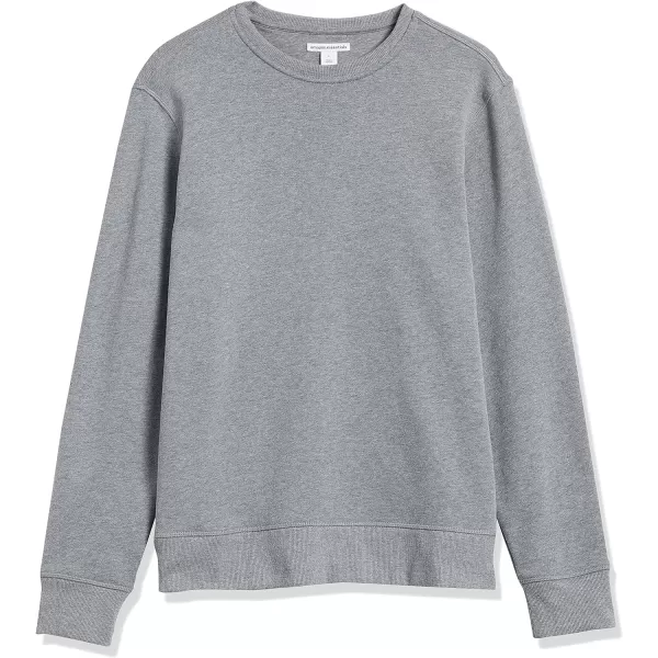 Amazon Essentials Mens Fleece Crewneck Sweatshirt Available in Big amp TallLight Grey Heather