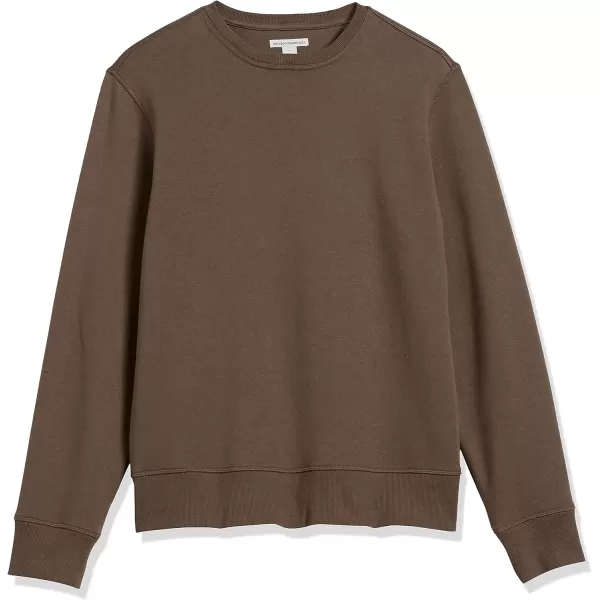 Amazon Essentials Mens Fleece Crewneck Sweatshirt Available in Big amp TallMedium Brown