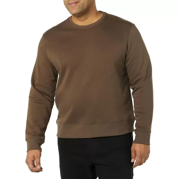 Amazon Essentials Mens Fleece Crewneck Sweatshirt Available in Big amp TallMedium Brown