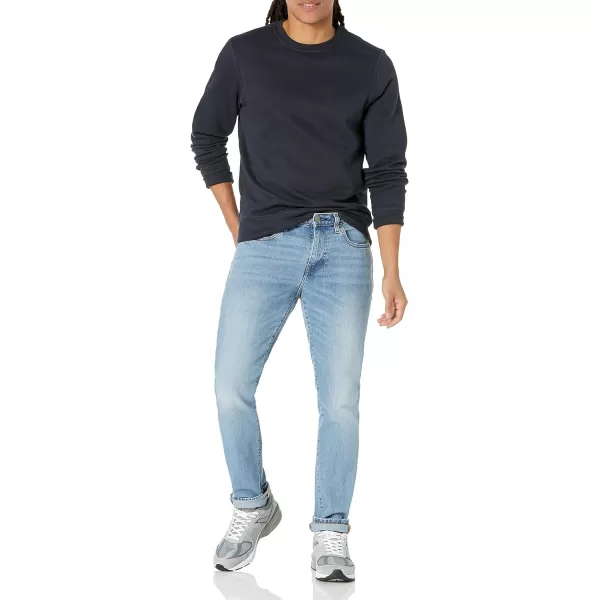 Amazon Essentials Mens Fleece Crewneck Sweatshirt Available in Big amp TallNavy