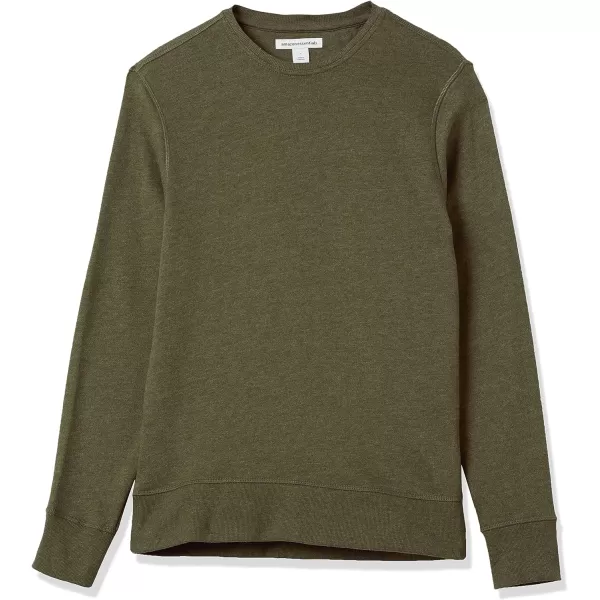 Amazon Essentials Mens Fleece Crewneck Sweatshirt Available in Big amp TallOlive Heather