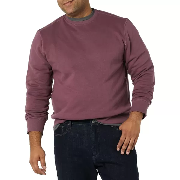 Amazon Essentials Mens Fleece Crewneck Sweatshirt Available in Big amp TallPurple