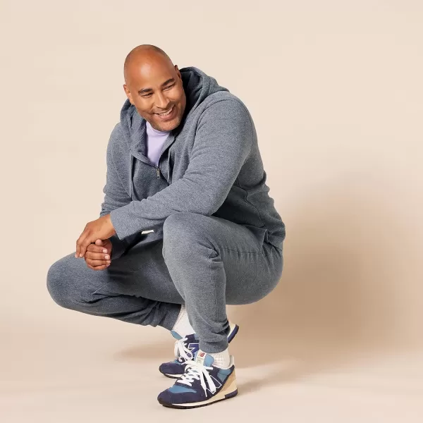 Amazon Essentials Mens Fleece Jogger PantLight Grey Heather