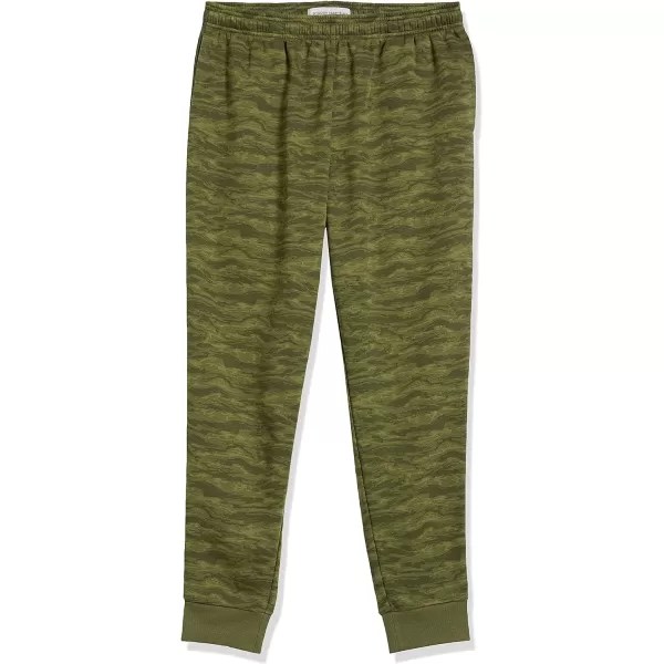 Amazon Essentials Mens Fleece Jogger PantOlive Camo