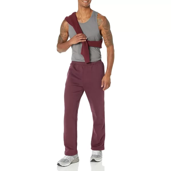 Amazon Essentials Mens Fleece Sweatpant Available in Big amp TallBurgundy