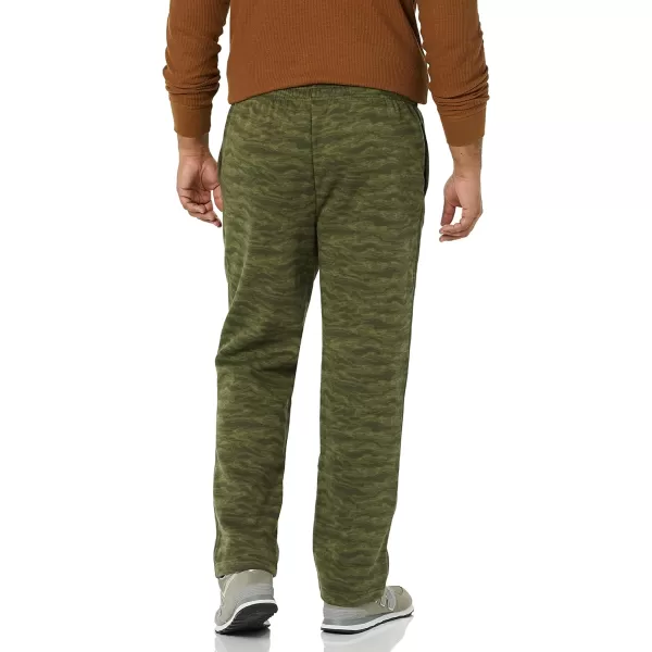 Amazon Essentials Mens Fleece Sweatpant Available in Big amp TallMilitary Green Abstract Camo