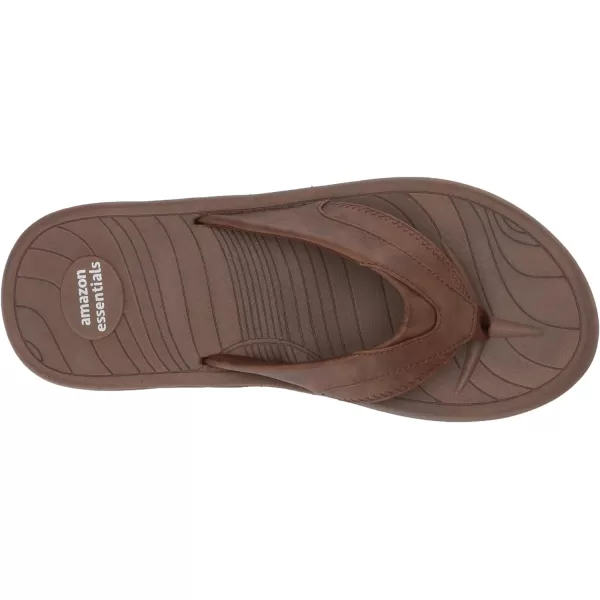 Amazon Essentials Mens Flip Flop SandalBrown