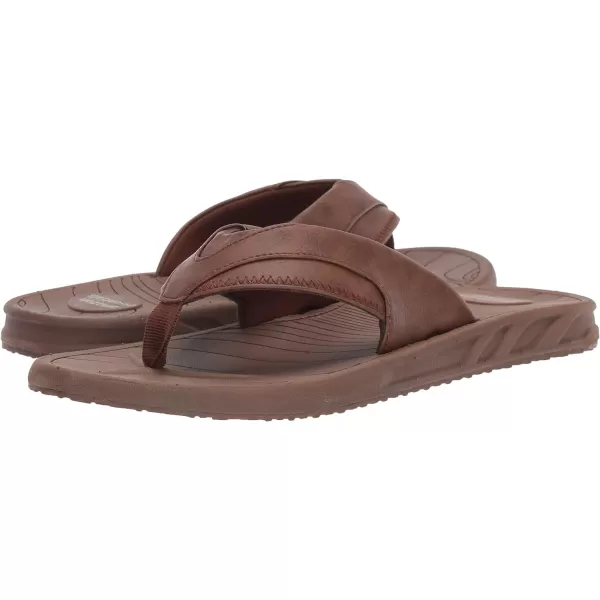 Amazon Essentials Mens Flip Flop SandalBrown