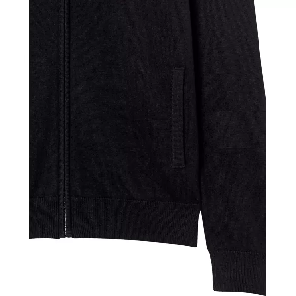 Amazon Essentials Mens FullZip Cotton SweaterBlack