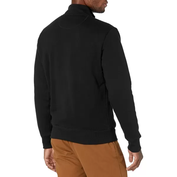 Amazon Essentials Mens FullZip Fleece Mock Neck SweatshirtBlack