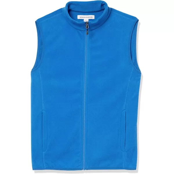 Amazon Essentials Mens FullZip Polar Fleece Vest Available in Big amp TallPolyester Cobalt Blue