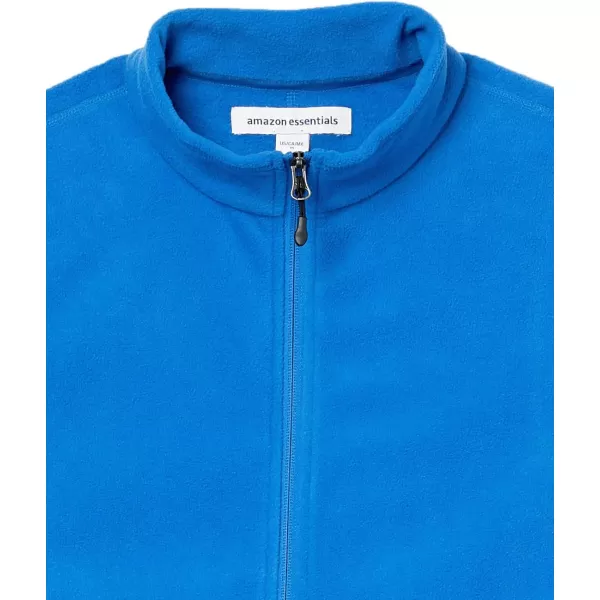 Amazon Essentials Mens FullZip Polar Fleece Vest Available in Big amp TallPolyester Cobalt Blue