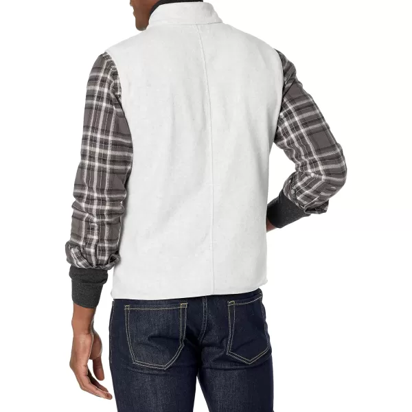 Amazon Essentials Mens FullZip Polar Fleece Vest Available in Big amp TallPolyester Light Grey Heather