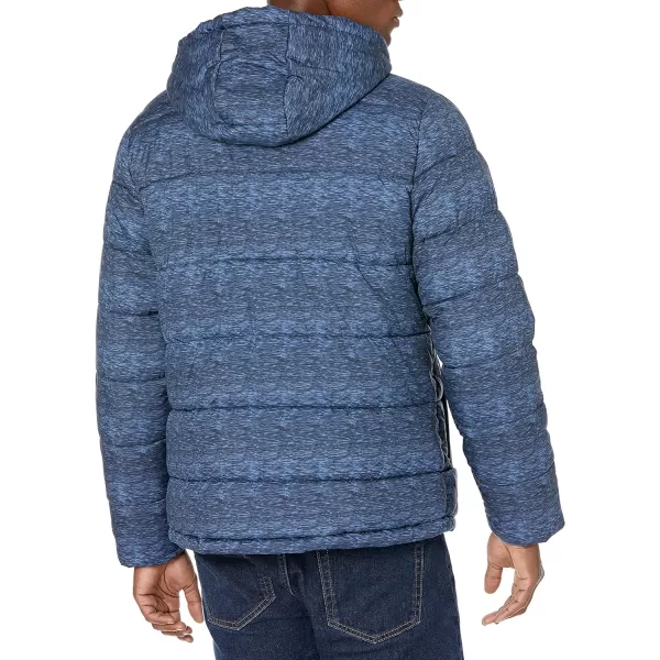 Amazon Essentials Mens Heavyweight Hooded Puffer CoatBlue Heather