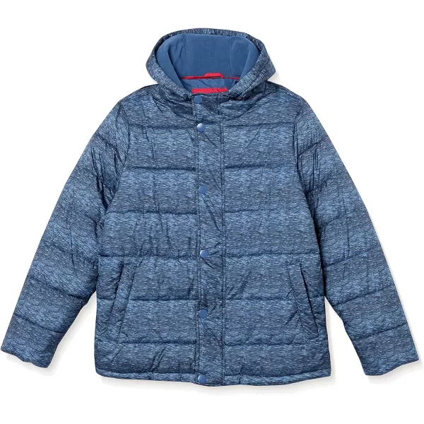 Amazon Essentials Mens Heavyweight Hooded Puffer CoatBlue Heather