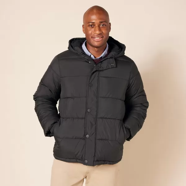 Amazon Essentials Mens Heavyweight Hooded Puffer CoatDark Grey