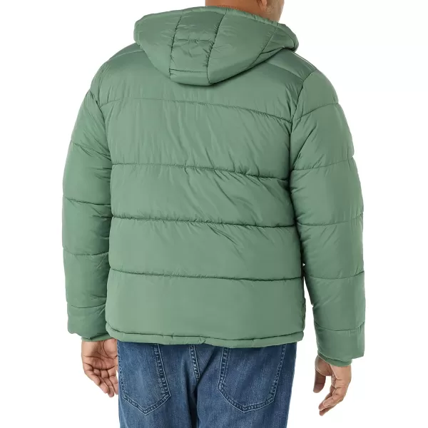 Amazon Essentials Mens Heavyweight Hooded Puffer CoatGreen