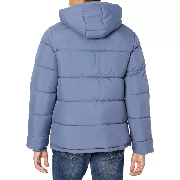 Amazon Essentials Mens Heavyweight Hooded Puffer CoatIndigo