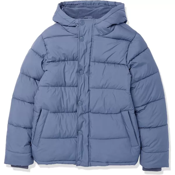 Amazon Essentials Mens Heavyweight Hooded Puffer CoatIndigo