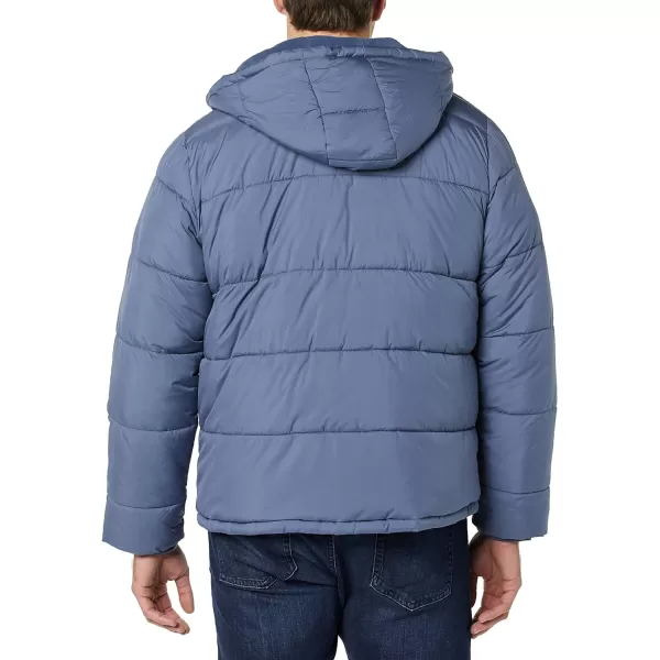 Amazon Essentials Mens Heavyweight Hooded Puffer CoatIndigo