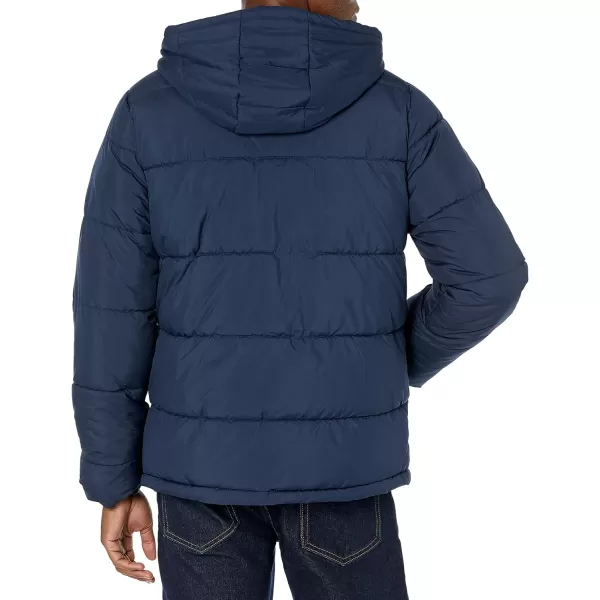 Amazon Essentials Mens Heavyweight Hooded Puffer CoatNavy