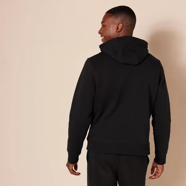 Amazon Essentials Mens Hooded Fleece Sweatshirt Available in Big amp TallBlack