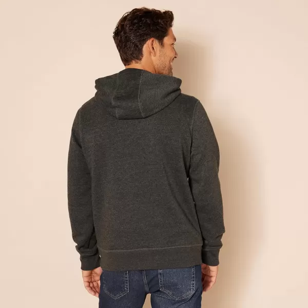 Amazon Essentials Mens Hooded Fleece Sweatshirt Available in Big amp TallCharcoal Heather