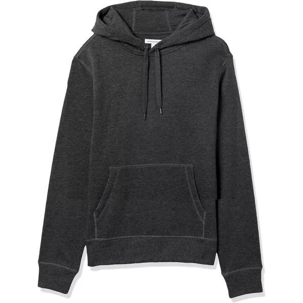 Amazon Essentials Mens Hooded Fleece Sweatshirt Available in Big amp TallCharcoal Heather