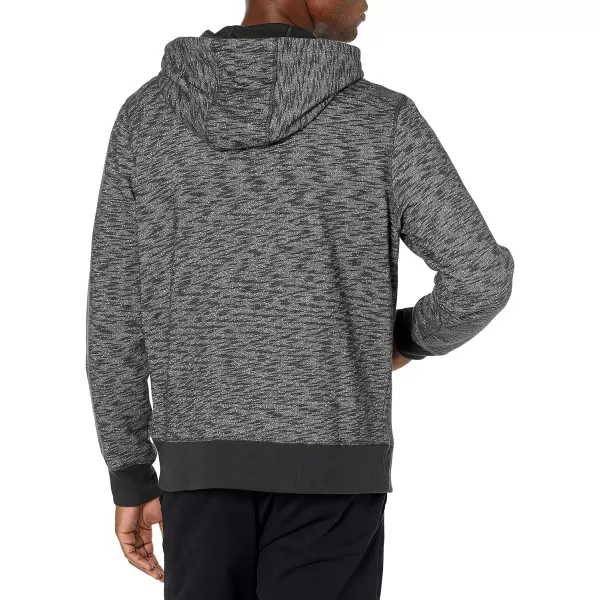 Amazon Essentials Mens Hooded Fleece Sweatshirt Available in Big amp TallCharcoal Space Dye