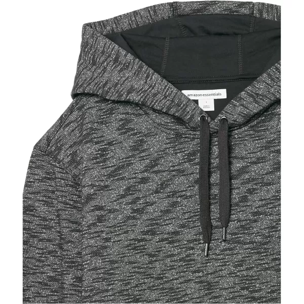 Amazon Essentials Mens Hooded Fleece Sweatshirt Available in Big amp TallCharcoal Space Dye