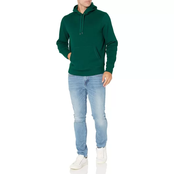 Amazon Essentials Mens Hooded Fleece Sweatshirt Available in Big amp TallForest Green