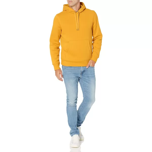 Amazon Essentials Mens Hooded Fleece Sweatshirt Available in Big amp TallGold