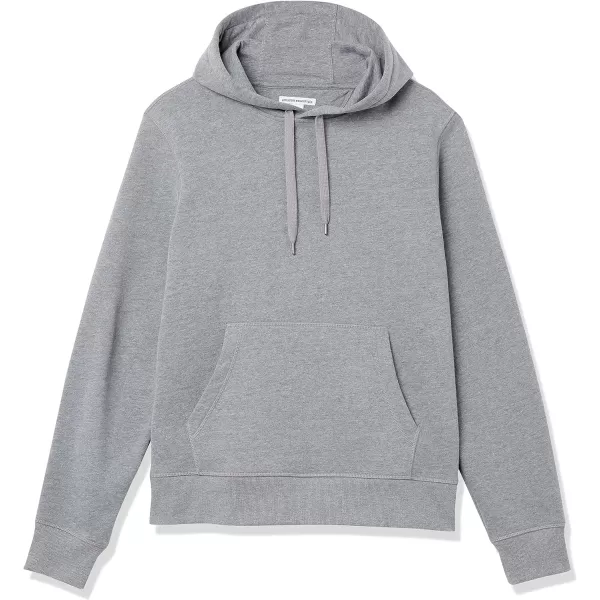 Amazon Essentials Mens Hooded Fleece Sweatshirt Available in Big amp TallLight Grey Heather