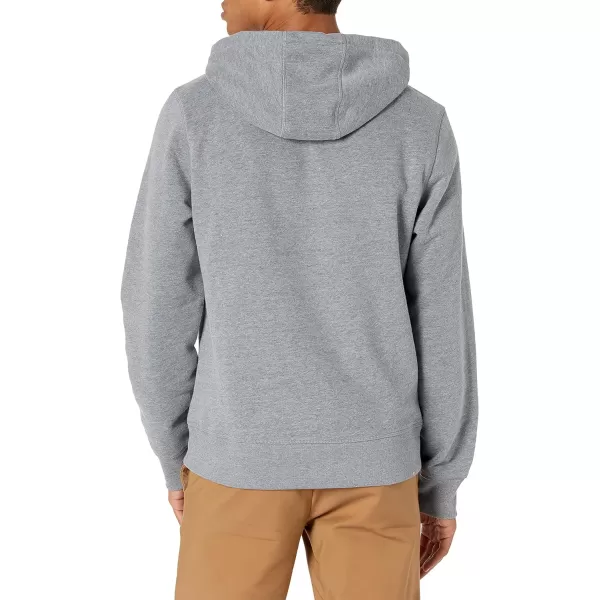 Amazon Essentials Mens Hooded Fleece Sweatshirt Available in Big amp TallLight Grey Heather