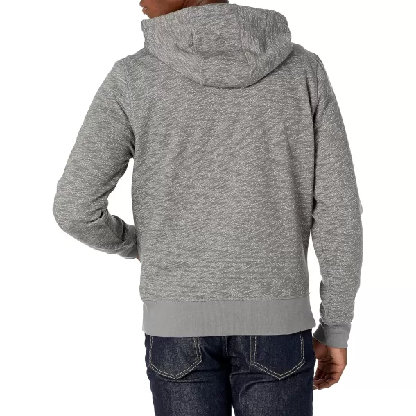 Amazon Essentials Mens Hooded Fleece Sweatshirt Available in Big amp TallLight Grey Space Dye