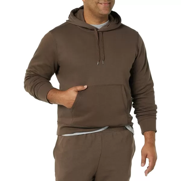 Amazon Essentials Mens Hooded Fleece Sweatshirt Available in Big amp TallMedium Brown