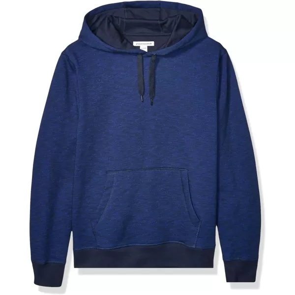 Amazon Essentials Mens Hooded Fleece Sweatshirt Available in Big amp TallNavy Space Dye