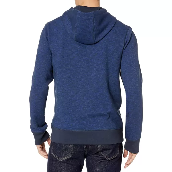 Amazon Essentials Mens Hooded Fleece Sweatshirt Available in Big amp TallNavy Space Dye