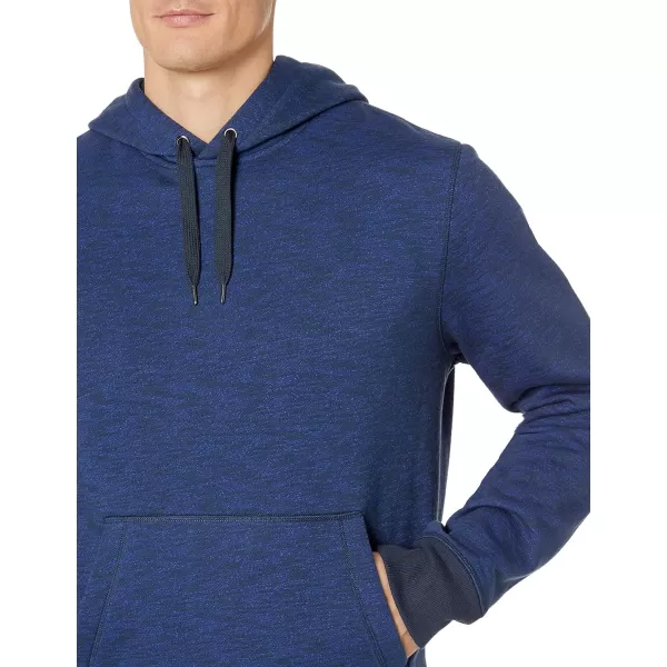 Amazon Essentials Mens Hooded Fleece Sweatshirt Available in Big amp TallNavy Space Dye