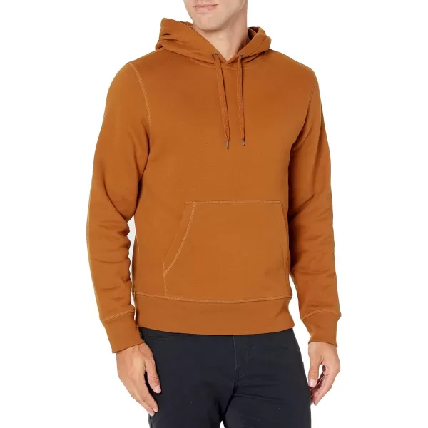 Amazon Essentials Mens Hooded Fleece Sweatshirt Available in Big amp TallNutmeg