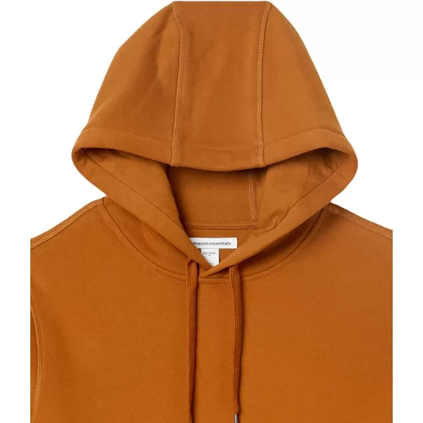 Amazon Essentials Mens Hooded Fleece Sweatshirt Available in Big amp TallNutmeg